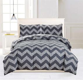 img 3 attached to 🛏️ Shop the Best-Selling Duck River Textiles Wyatt Down Alternative Comforter Set, King Size, in Elegant Grey Shade