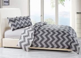 img 1 attached to 🛏️ Shop the Best-Selling Duck River Textiles Wyatt Down Alternative Comforter Set, King Size, in Elegant Grey Shade