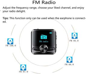 img 1 attached to 🎧 Портативный MP3 плеер с Bluetooth, 16 ГБ памяти, клипом и наушниками - идеально для детей: радио FM, голосовой регистратор, поддержка электронных книг.