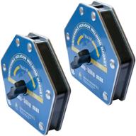 🔧 on/off-switchable strong-hand welding magnetic clamps (2 pack) - holds up to 110lbs, heavy duty neodymium welding magnets with hexagon multi-angle for precise welding logo