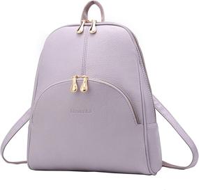 img 4 attached to 🎒 Stylish Nevenka Leather Backpacks: Perfect Women's Handbags, Wallets, and Fashion Accessory