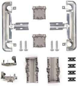 img 4 attached to 🧹 Enhanced Dishwasher Metal Rack Adjuster Kit W10712394 for Whirlpool Ken-more Dishwasher - Replaces W10350376 AP5956100 - Includes Bonus 4 Pack W10195416 Dishwasher Lower Rack Wheels