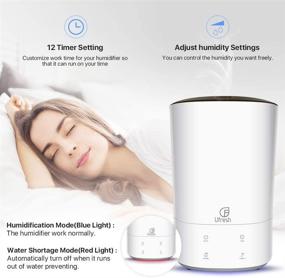 img 1 attached to 🌬️ UFRESH 5.5L (1.45 Gallon) WiFi Cool Mist Humidifier for Bedroom, Babies, Kids Room – Top-Fill Aromatic Oil Diffuser, App Control, LED Display, Whisper-Quiet, Schedules, Timer