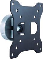 🖥️ startech.com aluminum monitor wall mount bracket - fixed, black & silver - supports monitors 13” to 34" (armwall) logo