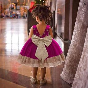 img 1 attached to 🎄 COMISARA Christmas Communion Dresses: Vibrant Girls' Clothing for Special Occasions