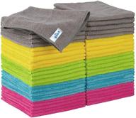 🧼 mr.siga microfiber cleaning cloth pack of 50 - all-purpose towels, size 11.8 x 11.8 in: exceptional cleaning performance! logo