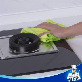 img 1 attached to 🧼 MR.SIGA Microfiber Cleaning Cloth Pack of 50 - All-Purpose Towels, Size 11.8 x 11.8 in: Exceptional Cleaning Performance!