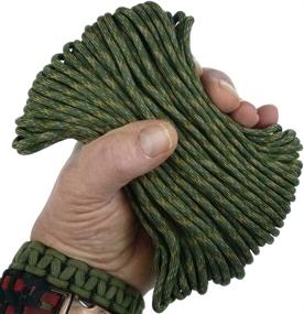 img 4 attached to 💪 MilSpec Paracord Multi-Cam 55 ft. Hank: Premium Military Survival Braided Parachute 550 Cord for Camping, Hiking, Hunting & More. Includes Paracord Tools, Bracelets & Projects. Bonus 2 eBooks!