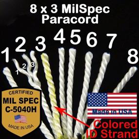 img 3 attached to 💪 MilSpec Paracord Multi-Cam 55 ft. Hank: Premium Military Survival Braided Parachute 550 Cord for Camping, Hiking, Hunting & More. Includes Paracord Tools, Bracelets & Projects. Bonus 2 eBooks!