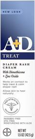img 4 attached to 👶 A+D Zinc Oxide Diaper Rash Treatment Cream: Gentle Baby Skin Care Cream with 10% Zinc Oxide - 1.5 Ounce Tube (Packaging May Vary)