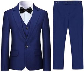 img 4 attached to Black Pieces Blazer Pants Formal Boys' Clothing and Suits & Sport Coats