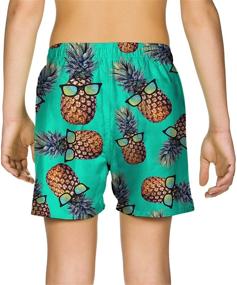 img 2 attached to 🍍 Freshhoodies Pineapple Swimsuit: Vibrant Hawaiian Volleyball Boys' Swimwear