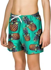 img 3 attached to 🍍 Freshhoodies Pineapple Swimsuit: Vibrant Hawaiian Volleyball Boys' Swimwear