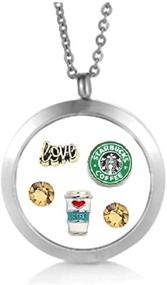img 1 attached to Cherityne Coffee Floating Charms Pendant