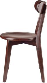 img 1 attached to 🪑 Winsome Pauline 2-PC Chair Set in Walnut – Stylish and Compact Seating Solution