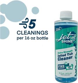 img 1 attached to Clean and Shine with Team Shine JetShine Jet Tub Cleaner - The Ultimate Jetted Tub Cleaner for Bathtubs, Whirlpools, and Jacuzzis! Septic Safe, 16 Ounces, 5 Cleanings per Bottle