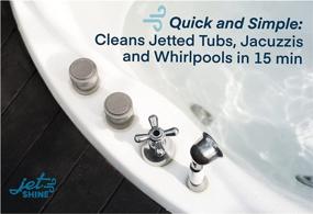 img 2 attached to Clean and Shine with Team Shine JetShine Jet Tub Cleaner - The Ultimate Jetted Tub Cleaner for Bathtubs, Whirlpools, and Jacuzzis! Septic Safe, 16 Ounces, 5 Cleanings per Bottle