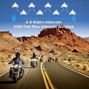 img 1 attached to ILM Bluetooth Integrated Modular Flip Up Full Face Motorcycle Helmet Sun Shield 6 Riders Group Intercom Mp3 (M