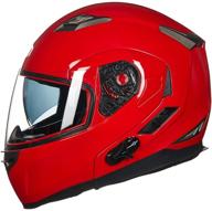 ilm bluetooth integrated modular flip up full face motorcycle helmet sun shield 6 riders group intercom mp3 (m logo