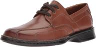 classy and comfortable: clarks northam brown leather medium shoes logo