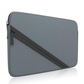 img 4 attached to 🎮 amCase Soft Sleeve Carrying Case for Nintendo 2DS XL and 3DS XL - Grey/Black | with Accessory Pocket and Charging Cable