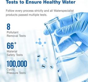 img 1 attached to 💧 Waterspecialist UKF8001 Water Filter Pack of 3 - Compatible with EveryDrop Filter 4, Whirlpool EDR4RXD1, and More!