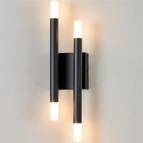 img 2 attached to 🔆 Briboom Modern Wall Sconces: Industrial Light Fixtures for Living Room and Bathroom