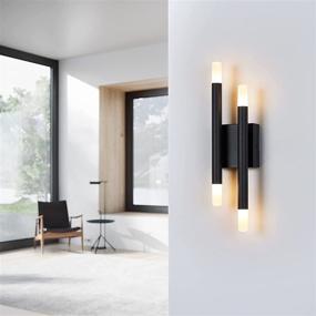 img 1 attached to 🔆 Briboom Modern Wall Sconces: Industrial Light Fixtures for Living Room and Bathroom