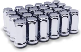 img 4 attached to 🔩 Mastiff 13764 Lug Nut Set - M14x2.0 Thread, Triple-Chrome Finish, 3/4 Hex, 60 Degree Conical Seat (Pack of 24)