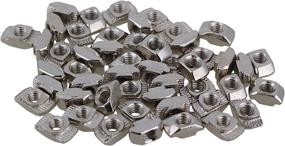 img 4 attached to 🔩 CNBTR 20 Series T Nuts: Premium Aluminum Slot Fastener Nut with M4 Thread - Pack of 50