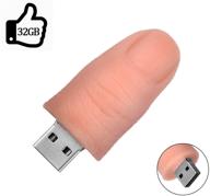 👍 aretop fun flash drive 32 гб - креативный новинка миниатюрный накопитель в форме пальца usb2.0 для подарка детям. логотип