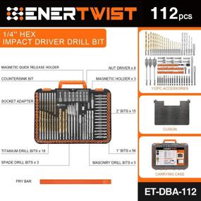 img 3 attached to ENERTWIST 112 Pieces Screwdriver Assorted Drilling