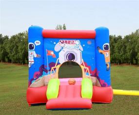 img 1 attached to WELLFUNTIME Inflatable Jumping Bouncer Basketball