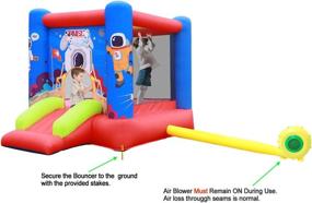 img 3 attached to WELLFUNTIME Inflatable Jumping Bouncer Basketball
