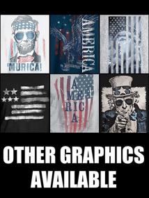 img 3 attached to Hanes Graphic Tee Americana Collection Black Men's Clothing for T-Shirts & Tanks