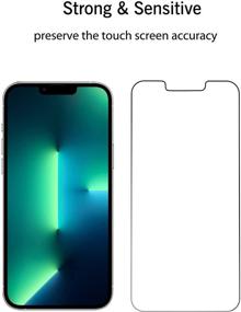 img 1 attached to Защитное стекло Ailun Glass Screen Protector для iPhone 13 Pro Max [Дисплей 6,7 дюйма] 2021 года, набор из 3 штук, совместимо с чехлами из закаленного стекла