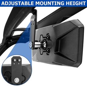 img 2 attached to 🪞 UTV Center Mirror for Polaris Ranger 500 570 1000 XP 900 XP (2017-2021) - Wide-Angle Convex Rearview Mirror for Marine Rear View - Ski Boats Yacht Pontoon Boat Compatible