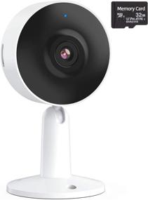 img 4 attached to 🏠 Arenti IN1 Видеокамера для домашней безопасности: 1080P Full HD, 2.4G WiFi, Ночное видение, 32GB SD-карта, Двухсторонняя аудиосвязь, Обнаружение движения и звука, Совместимость с Alexa и Google Assistant