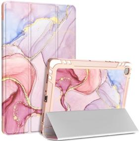 img 4 attached to 📱 Premium Marble Case for Samsung Galaxy Tab A7 10.4 inch - Compatible with Model SM-T500 T505 T507