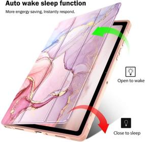 img 2 attached to 📱 Premium Marble Case for Samsung Galaxy Tab A7 10.4 inch - Compatible with Model SM-T500 T505 T507