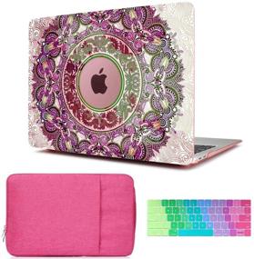 img 4 attached to 👩 CiSoo MacBook Pro 13 Inch Case 2019 2018 2017 2016 Mandala Laptop Hard Shell Case with Keyboard Cover, Sleeve, and Protective Bag for Model Number A2159/A1706/A1989, Compatible with MacBook Pro 13’’ with Touch Bar