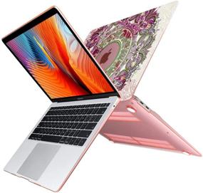 img 1 attached to 👩 CiSoo MacBook Pro 13 Inch Case 2019 2018 2017 2016 Mandala Laptop Hard Shell Case with Keyboard Cover, Sleeve, and Protective Bag for Model Number A2159/A1706/A1989, Compatible with MacBook Pro 13’’ with Touch Bar