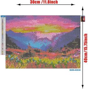 img 3 attached to Captivate Your Child's Creativity with Similane Children Sunset Diamond Painting Kit (16X12In)