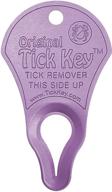 efficient tick removal: the original tick key - portable & safe tick removal device (magenta) logo