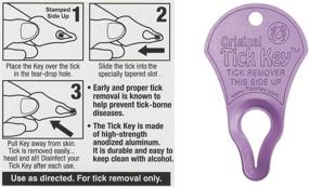 img 2 attached to Efficient Tick Removal: The Original Tick Key - Portable & Safe Tick Removal Device (Magenta)