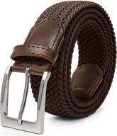 👔 wonday elastic braided belt fabric belt stretch: the ultimate men's accessory for stylish and versatile belts logo