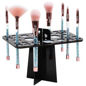 img 2 attached to Efficient Makeup Brush Drying Rack Stand with 26 Holes - 2 Pack for Quick Drying