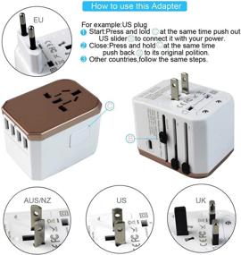 img 3 attached to Международный адаптер 5 стран Универсальный европейский