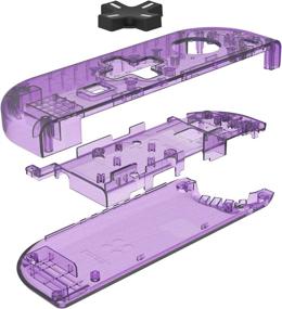 img 2 attached to BASSTOP Joycon D-Pad Replacement Shell Case - Translucent NS Joycon 🎮 Handheld Controller Housing for Nintendo Switch (Atomic Purple) - DIY, No Electronics