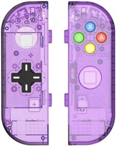 img 4 attached to BASSTOP Joycon D-Pad Replacement Shell Case - Translucent NS Joycon 🎮 Handheld Controller Housing for Nintendo Switch (Atomic Purple) - DIY, No Electronics
